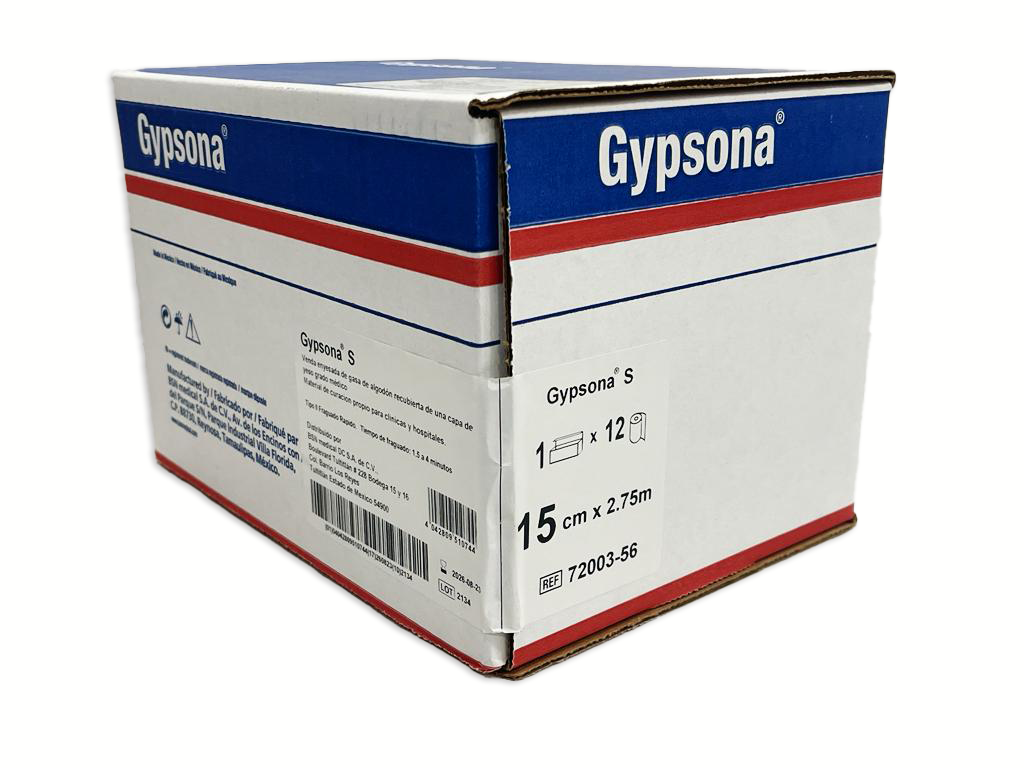 Gypsona Venda Gasa Enyesada 10cms. Latex Free, Productos